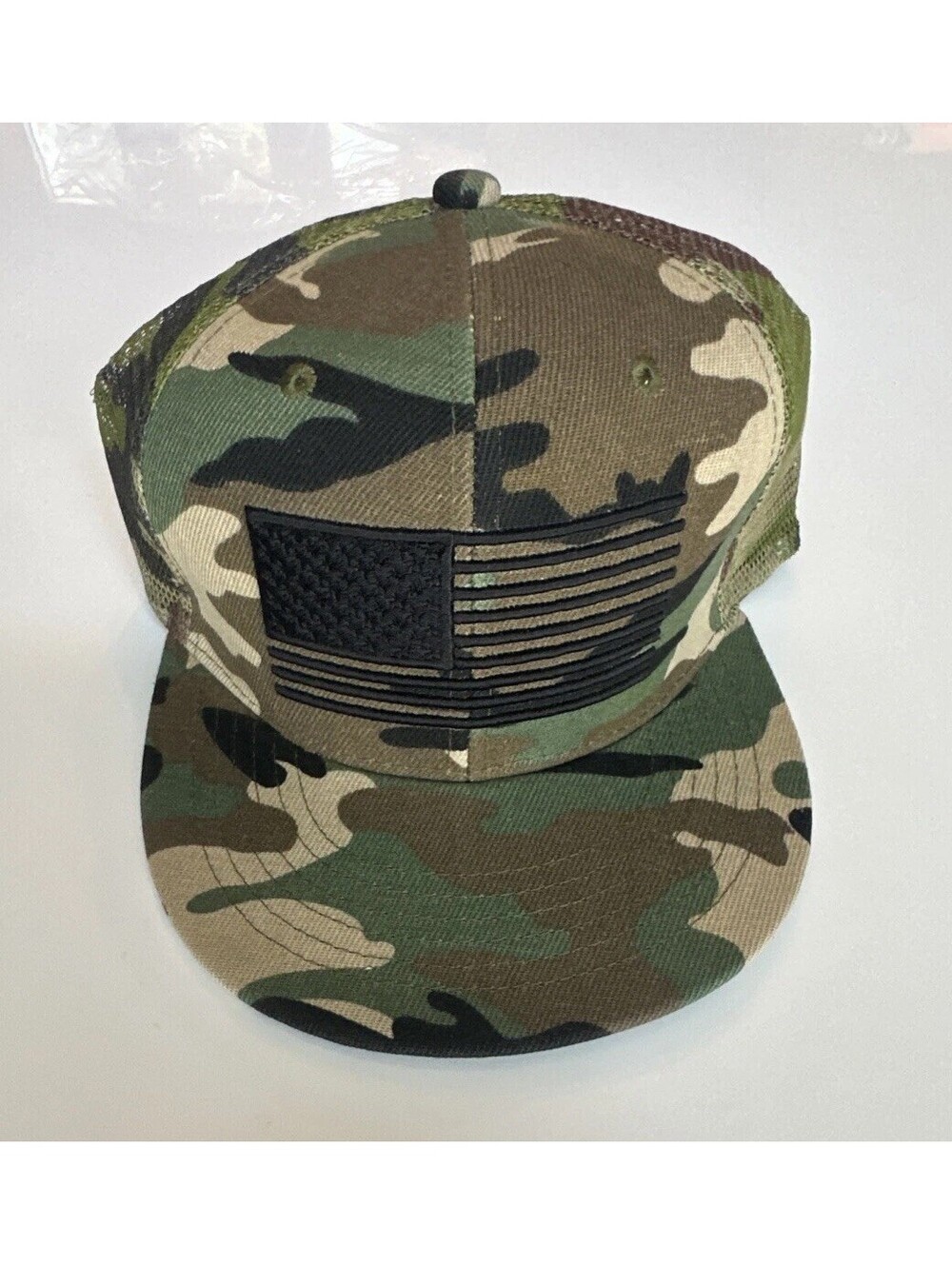 Camouflage Flag - Camo - Snapback  Hat Cap - New!